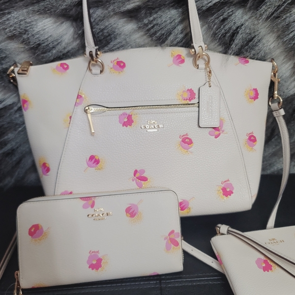 ✨️ Coach 3 SET NWT Designer 3 in 1 Purse Satchel Shoulder Bag Handbag ++ - Picture 6 of 12